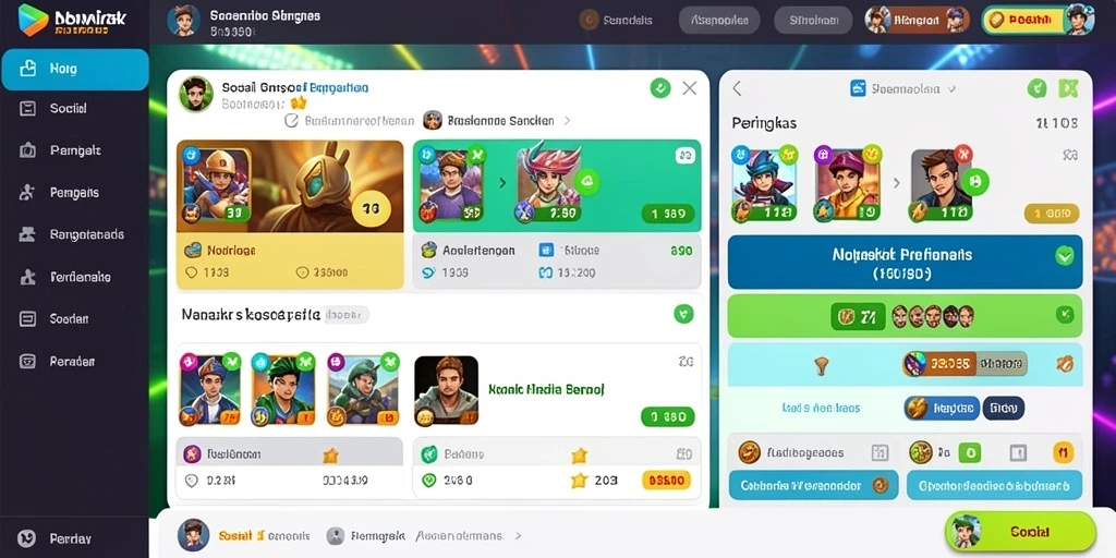 Screenshot: Tampilkan karakter utama dalam pertempuran epik.
