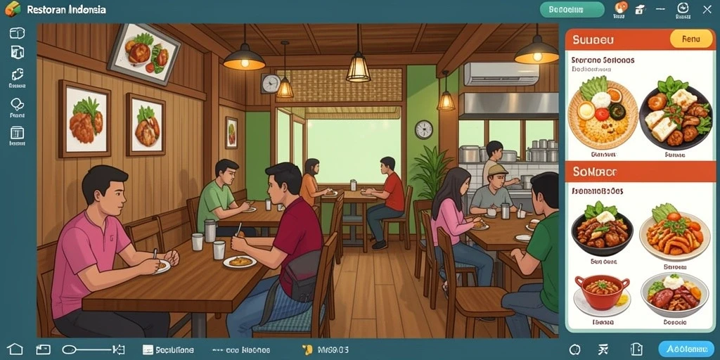 Tampilan awal yang menarik dan mudah diakses.