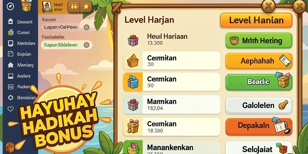 Tampilan antarmuka utama yang menarik.
