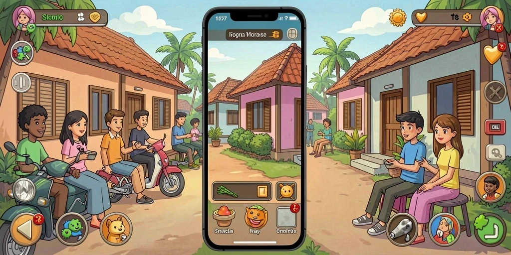 Screenshot menunjukkan antarmuka utama permainan SEDUNIATOTO.